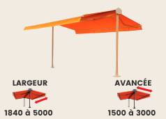 Store Double Pente Marbella sur mesure