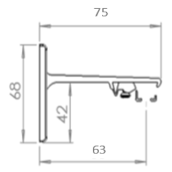 support 75 cm