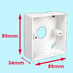 dimensions boite interrupteur tringle motorisée