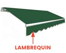 lambrequin store double pente