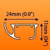 profil DS tringle wave sur mesure pour rideau