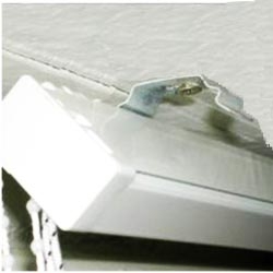 fixation du rail dans les supports